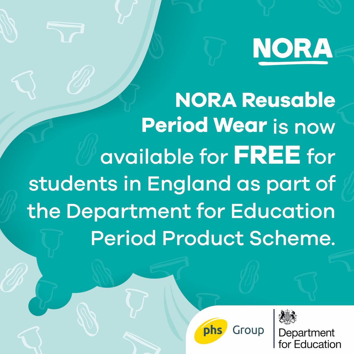 Free Reusable Period Pads In Schools – NORA Reusable Period Care
