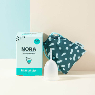 Using a menstrual cup and pads