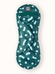 Celeste green liner front