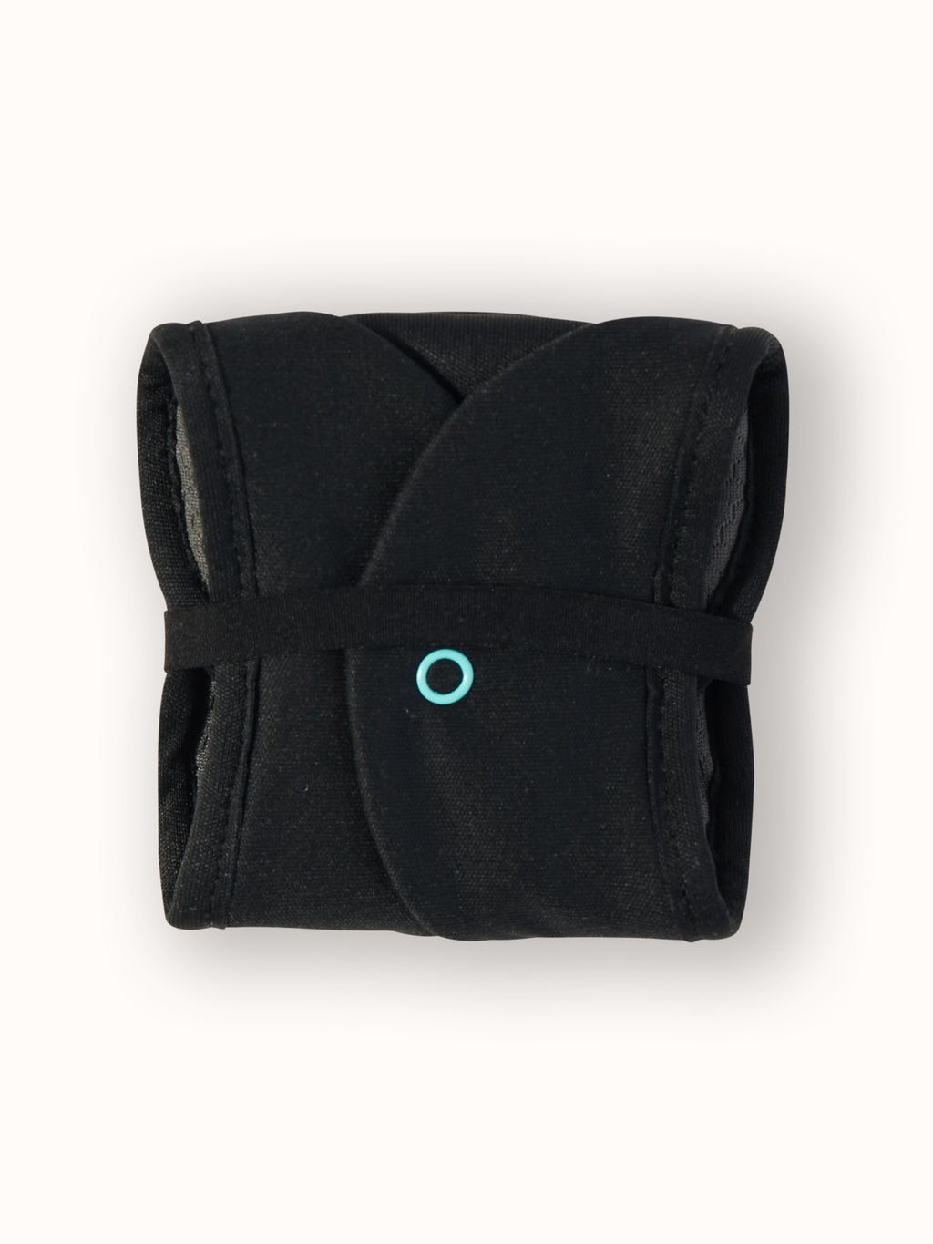 Moderate black pad folded