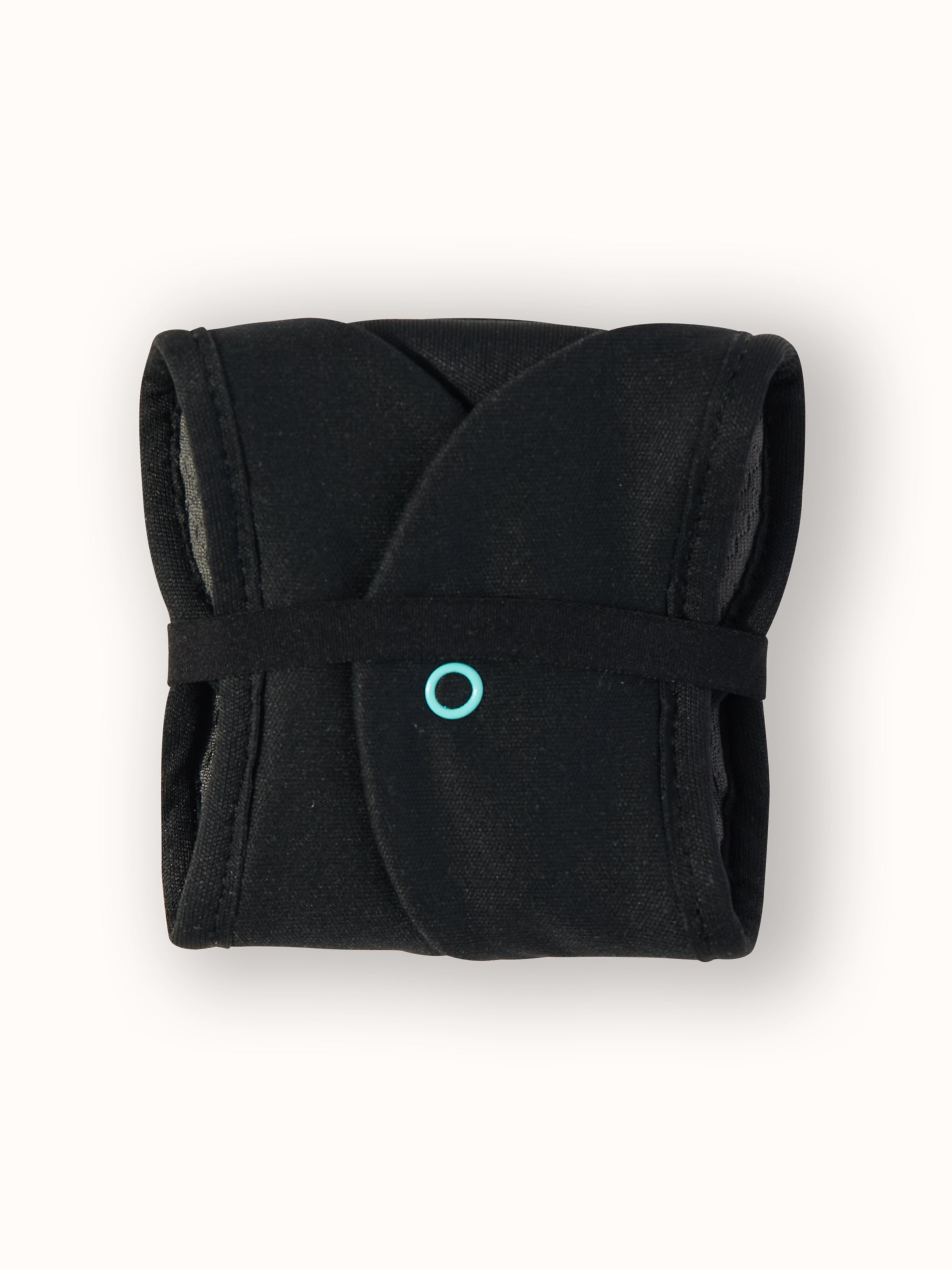 Moderate black pad folded